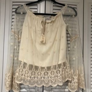 American Rag off the shoulder shirt